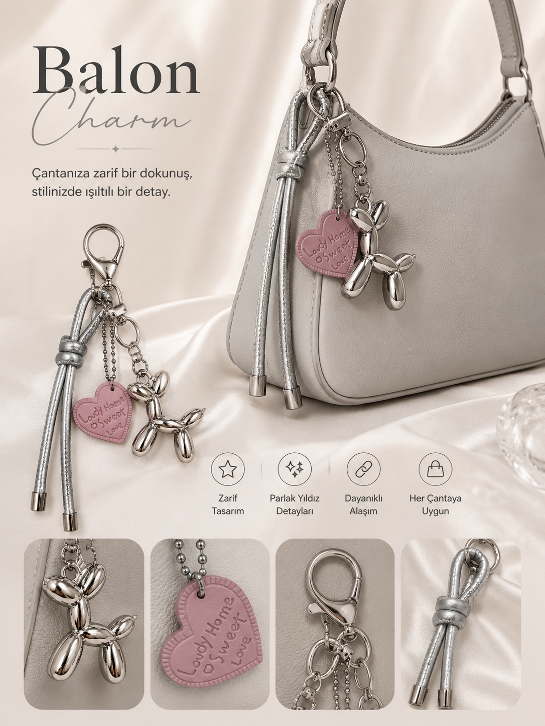 Parlak Balon Charm